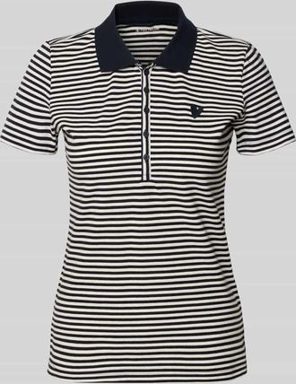 Tom Tailor Regular Fit Poloshirt aus Baumwoll-Mix in Marine, Gr&ouml;&szlig;e XXXL