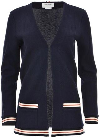 Thom Browne Blue Cotton Womens Cardigan
