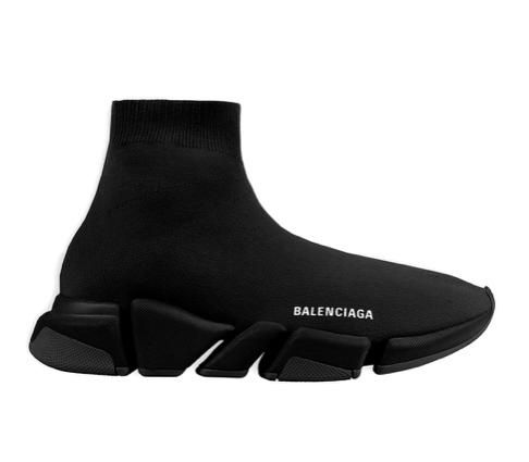 Black Speed 2.0 Knit Sock Sneakers Size 35
