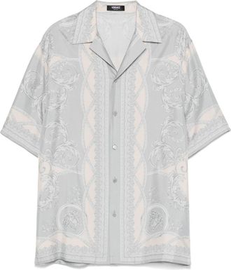 Versace La Coupe des Dieux silk shirt - men - Silk - 52 - Grey