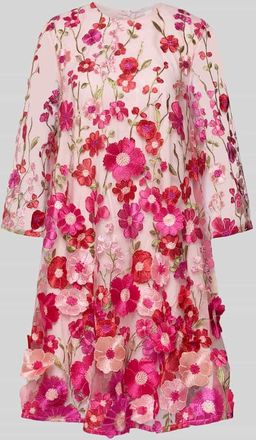 Vero Moda Knielanges Cocktailkleid mit Stitchings Modell FLOWERING in Flieder, Gr&ouml;&szlig;e 36