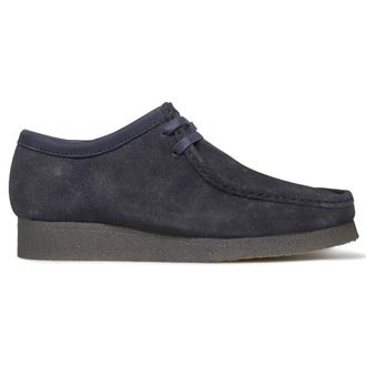 Clarks Wallabee Suede Mens Lace Up Shoes - Ink - Size:UK 10.5
