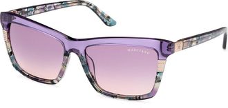 Guess GM00010 81Z Womens Sunglasses Purple Size 57