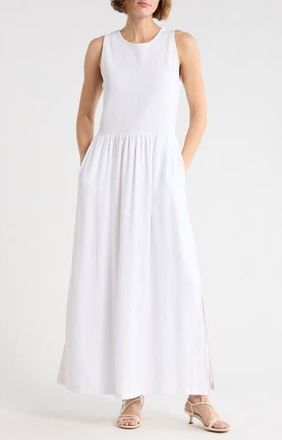 Splendid Malibu Smocked Sundress in White at Nordstrom Rack, Size Medium