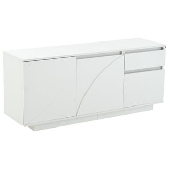 Urban Meuble Aparador lacado en blanco con 2 puertas y 2 cajones