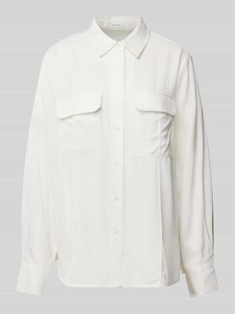 OPUS Hemdbluse mit Knopfleiste Modell Flara in Offwhite, Gr&ouml;&szlig;e 44