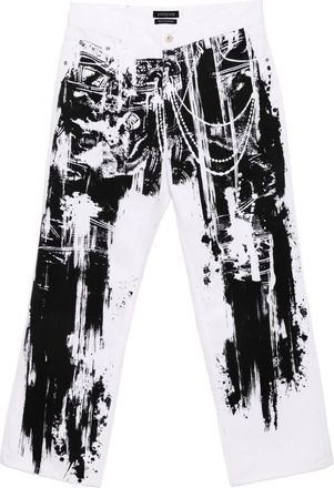 Juntae Kim Jeans Trompe loeil - Bianco