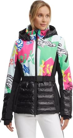 Sportalm Mella Print - Dames - Ski Jassen - Veelkleurig - XS - Polyester - Fitness