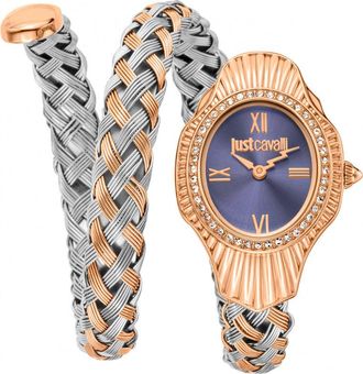 Just Cavalli Womens JC1L305M0065 Ladies Signature Snake Watch - Rose Gold - One Size