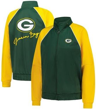 G-III 4Her by Carl Banks Womens G-III 4Her by Carl Banks Green Green Bay Packers Replay Full-Zip Track Jacket at Nordstrom, Size Xx-Large