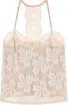 Oltre Sleeveless Tops - Dames - Tops zonder mouwen - Roze - 2XL - Tule - Tops