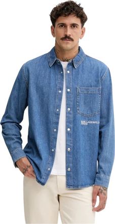 Karl Lagerfeld Hombre, Camisas, Azul, Talla: M