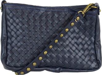 Persaman New York Mavis Woven Shoulder Bag in Navy at Nordstrom Rack