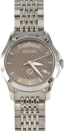 Gucci Pre-owned Vintage Polshorloge - Dames - Vintage Horloges - Bruin - ONE Size - Vintage