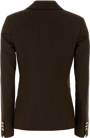 Alberta Ferretti Twill Blazer - Brown