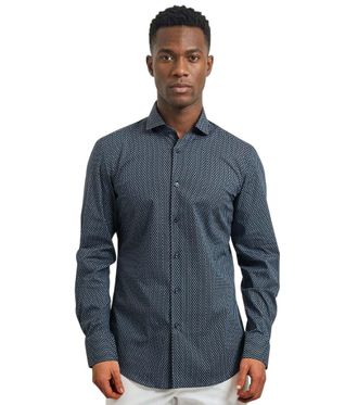 HUGO BOSS Navy Blue Slim Shirt