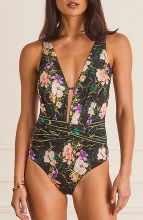 Aqua Blu Australia Tempest Serena One Piece in Black at Nordstrom, Size 10