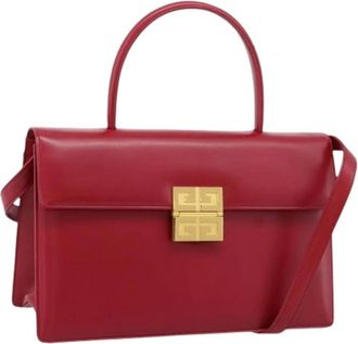 Givenchy Pre-owned Hand Bag - Dames - Vintage Handtas - Rood - ONE Size - Leer - Vintage