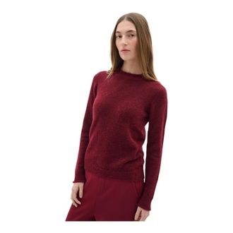 Inwear Anaja Pullover - Dames - Ronde hals truien - Rood - XL - Wol - Truien & Vesten