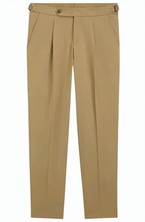 BOSS Beige Tapered Tailored Trousers