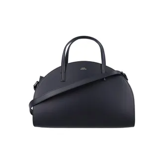A.P.C. Tote Demi Lune Black Cow Leather