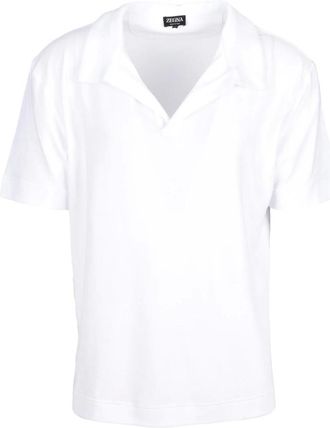 Ermenegildo Zegna Heren, Tops, Wit, Maat: XL Katoen