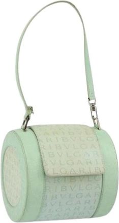 Bulgari Pre-owned Canvas Mini Bag - Dames - Vintage Mini Tas - Groen - ONE Size - Vintage