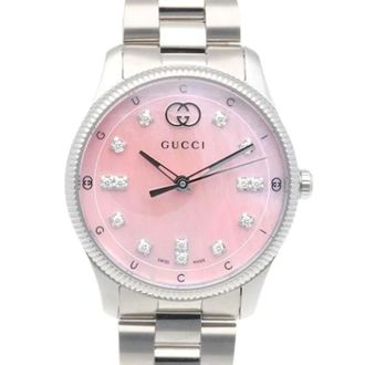 Gucci Pre-owned Watches, female, Pink, Size: ONE SIZE Pre-owned Vintage Wristwatch