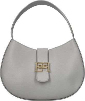 Elisabetta Franchi Tassen.. - Dames - Handtassen - Grijs - ONE Size - Leer - Tassen