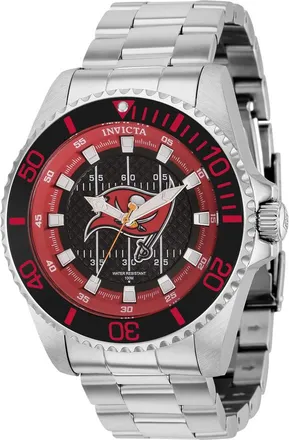 Invicta NFL Black and Red and Grey and White Dial Mens Watch 36949
