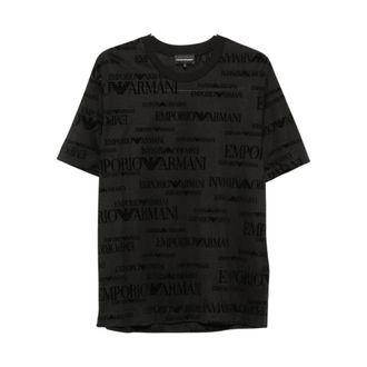 Emporio Armani Heren, Tops, Zwart, Maat: M Katoen