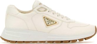 Prada White Leather Sneakers
