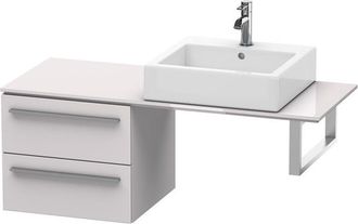 Duravit Duravit X-large Armario Base Para Consola 6523, 2 Cajones, 500mm, Color (frente/cuerpo): Laca Blanca Lila Alto Brillo - Xl652302727