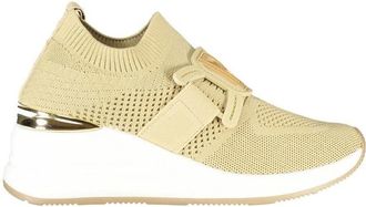 Laura Biagiotti Platform Sneaker - Dames - Sneakers - Beige - 38 EU - Polyester - Schoenen