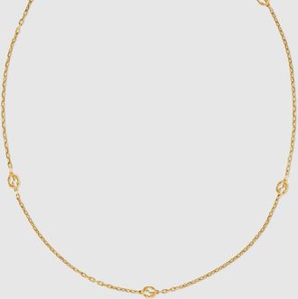 Gucci Interlocking 18k Necklace, Yellow Gold, Yellow Gold