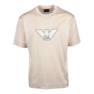 Emporio Armani Emporio Armani t-shirt - Heren - Tops - Beige - Maat: XL Katoen