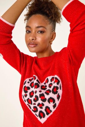Roman Animal Heart Detail Knit Jumper