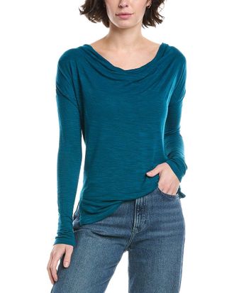 Red Haute Cowl Neck Top