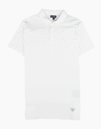 Armani Jeans Mens Armani Jeans Letter Logo Short Sleeve Polo Shirt White - Size: 38