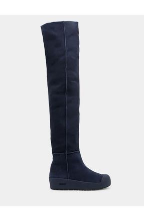 Bally Curling Over-the-knee Boot in Blue at Nordstrom, Size 36