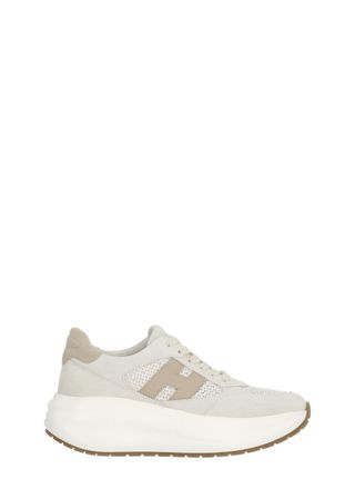 Hogan Ivory Maxi Suede Sneakers