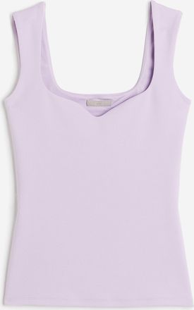 H&M Top mit Sweetheart-Ausschnitt - Purple