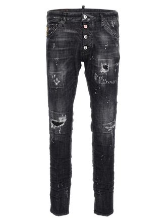 Dsquared2 Black Mid Rise Jeans