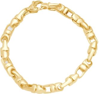 Pompeii3 Mens Link 14k Gold (53gram) or Platinum (85gram) 7mm Bracelet 8.5