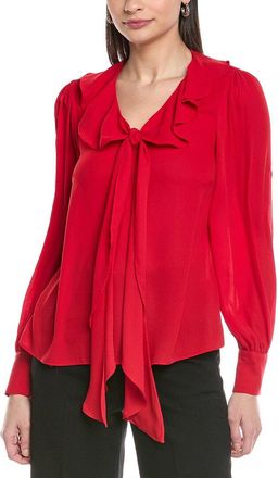 CeCe by Cynthia Steffe Cece Ruffle Tie V-Neck Top