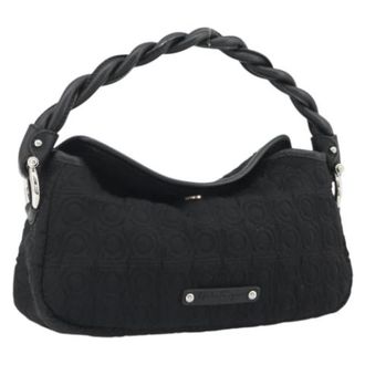 Ferragamo Pre-owned Hand Bag - Dames - Pre-owned - Zwart - Maat: ONE Size Katoen