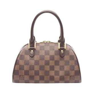 Louis Vuitton Pre-owned Handbags, female, Brown, Size: ONE SIZE Pre-owned Ribera Mini Damier Ebene Handbag