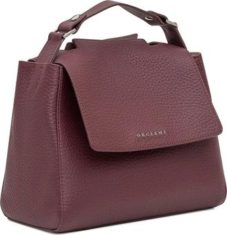 Orciani Borsa tote Sveva Peach media in pelle scamosciata con