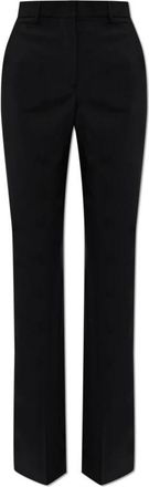 Sportmax Broeken, Dames, Zwart, S, Wol, Hangar Broeken