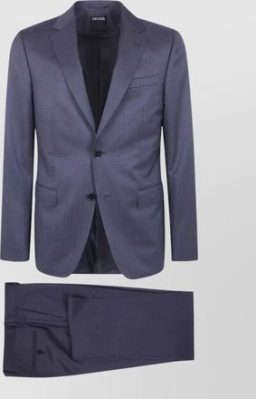 Ermenegildo Zegna tailored suit notch lapel chest pocket